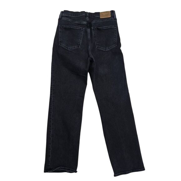 Denim Forum The Arlo High Rise Straight Jeans Womens 27 Black Button Fly Classic - Picture 6 of 6